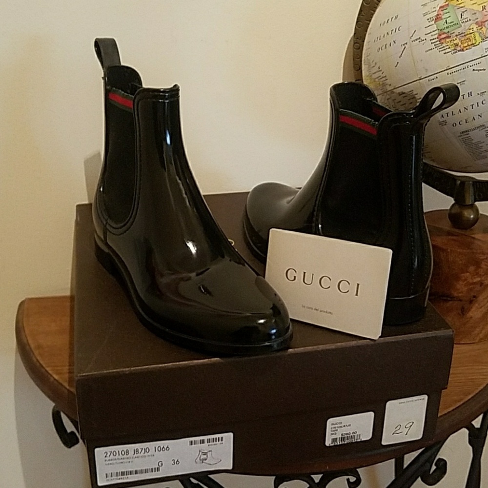 Authentic Gucci Rain Boots